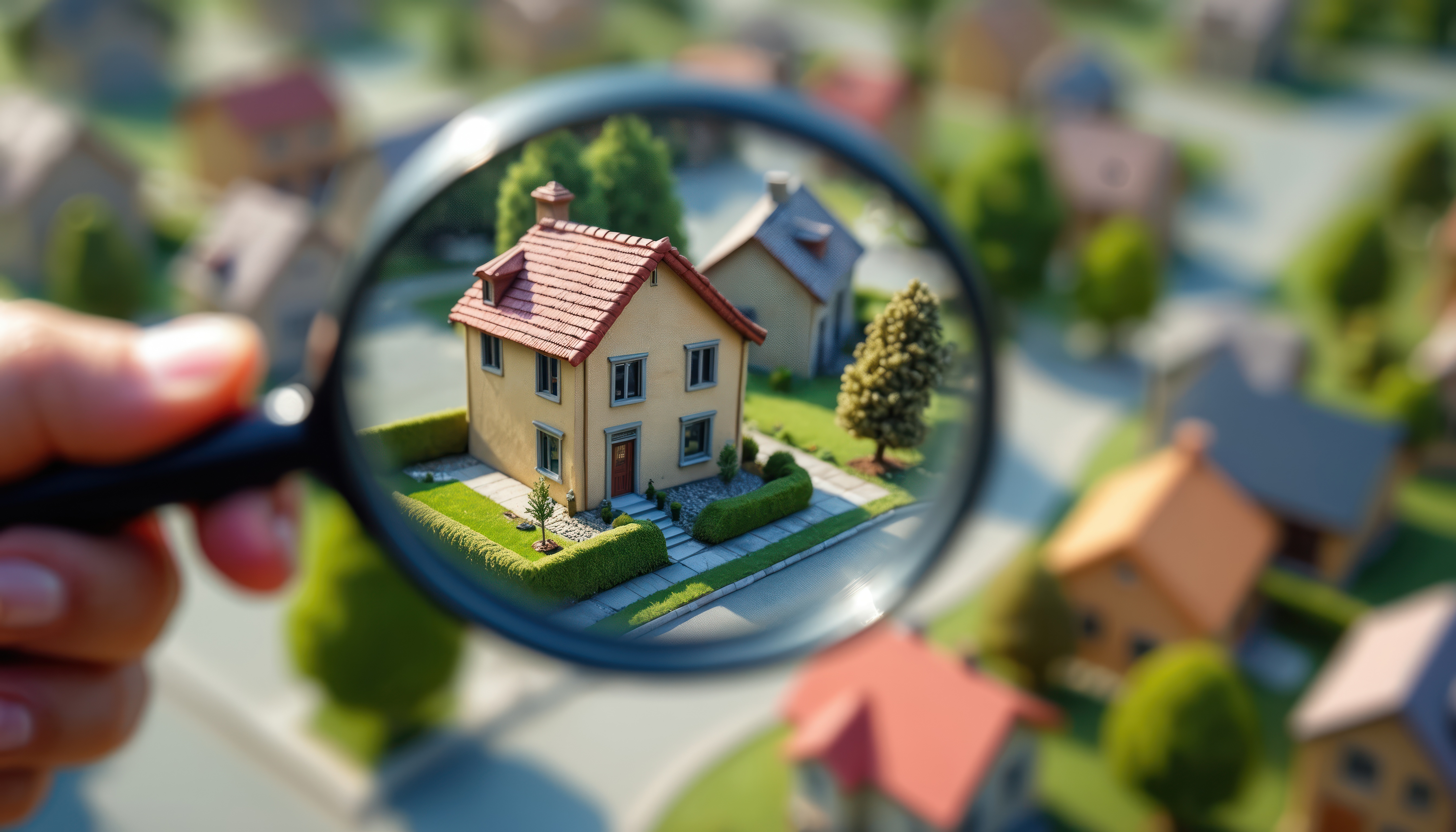 House with Magnifying Glass